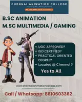 ADMISSION OPEN 2024-25 – ANIMATION & VFX COURSE IN CHENNAI