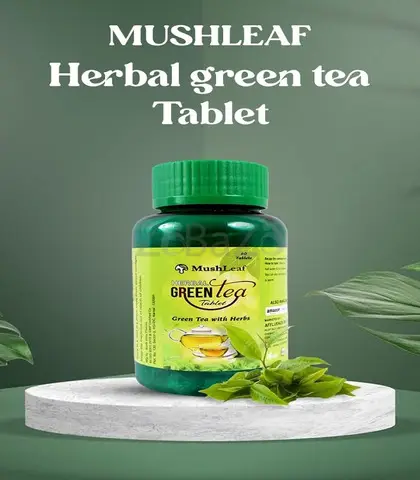 Revolutionizing Wellness: MushLeaf Herbal Green Tea Tablet - 1/1