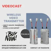Use Wireless video transmitter for live broadcasting