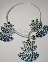 Buy Oxidised Collar Necklace Set with Earrings in Indore - Aakarshans - 1