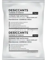 Sorbipaks shipping containers desiccant Packets