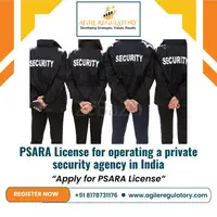 PSARA License for operating a private security agency in India