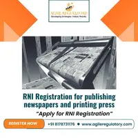 RNI Registration for publishing newspapers and printing press