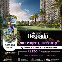 2/3 BHK apartment in Ghaziabad - Prateek Grand Begonia