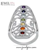 JewelPin Chakra Stone Jewelry Set Harmony of Mind, Body & Soul