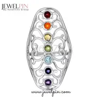 JewelPin Chakra Stone Jewelry Set Harmony of Mind, Body & Soul