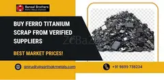 Buy Ferro Titanium Scrap from Verified Suppliers | Best Market Prices!