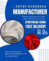 Artex Overseas Pvt Ltd | Premium Sportswear & T-Shirt Fabric Manufacturer