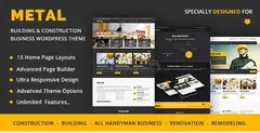 ????️???? Metal - Building & Construction Business WordPress Theme ????????
