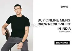 Buy Online Mens Crew Neck T-shirt in India | Supima Cotton