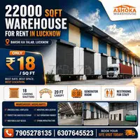 22000 Sq Ft Storage Lease In Lucknow | A Grade Warehouse Facility