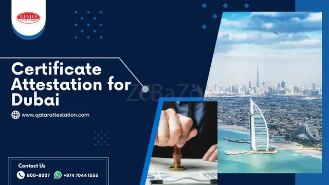 Certificate Attestation for Dubai - 1/1