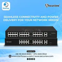 POE SWITCH FOR THE SECURITY SYSTEM NETWORK AND POWER CONNECTION