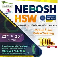 Enroll  NEBOSH HSW Course in KSA !!