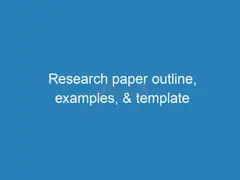 Get Impeccable Research Papers with BookMyEssay's Outline Template Assignment Help! - 1