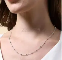 Silver necklace women