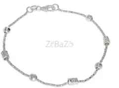 Silver bead bracelet