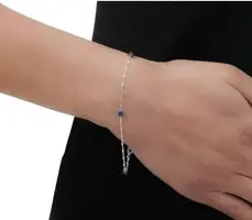 Silver bead bracelet