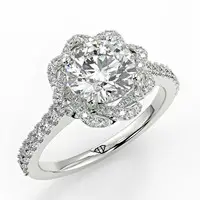 Checkout This Beautiful Forsythai Round Wedding Diamond Ring - 1