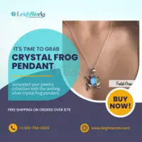 Shop Online Crystal Frog Pendant By Leightworks