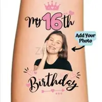 Make Your Sweet 16 Sparkle with Custom Birthday Temporary Tattoo
