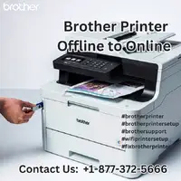 Brother Printer Offline to Online |+1-877-372-5666| Brother Support - 1