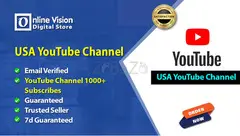Buy USA YouTube Channel With 1K Subscribes from Online Vision Digital Stor