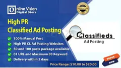 Buy High PR Classified Ad Posting - Online Vision Digital Store