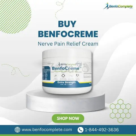 Buy Nerve Pain Relief Cream - Benfocreme 4 Jar SAVE 10% Now - 1