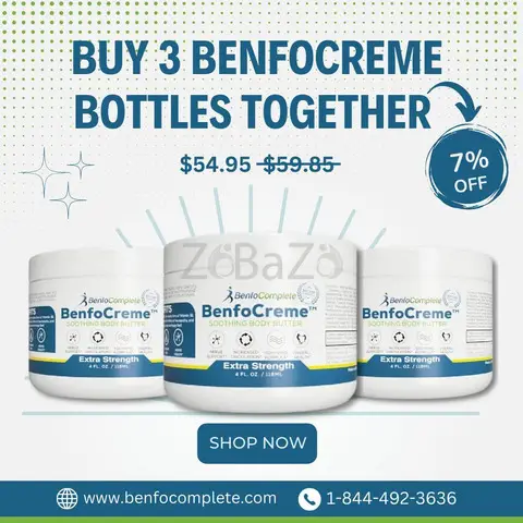 Buy Nerve Pain Relief Cream - Benfocreme 3 Jar - 1/1