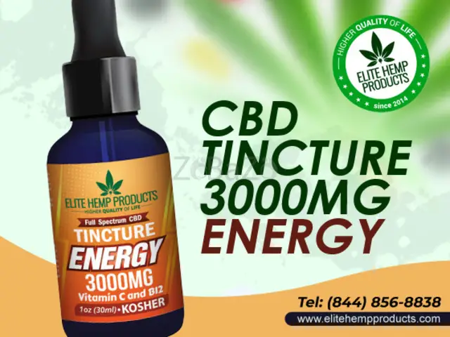 Energize Yourself Naturally with CBD Tincture Energy by Elite Hemp Products - 1/1