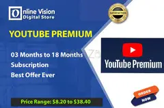 YouTube Premium 03 to 18 Months Subscription [New Account Best Offer Ever]!