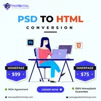 PSD to HTML Ninja - Your Expert Figma to HTML Conversion Service!