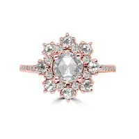 Diamond Ring with the Brilliance of the Central Round Rose cut Diamond — VIVAAN