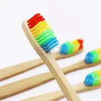 N-amboo Rainbow Soft Bristles Bamboo Toothbrushes (5 set)