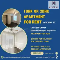 Spacious 2 Bedroom Home for Rent in Waco, TX
