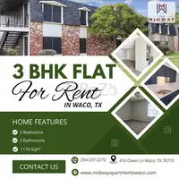 Spacious 3 BHK Apartment in Waco, TX | Move-In Ready
