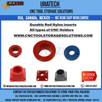 Uratech : High-Quality  Red nylon inserts for all types of CNC Holders