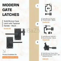 Modern Bronze Gate Latches with Oil Rubbed Finish – Shop Online!