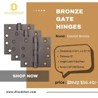 Antique Finish Oil Rubbed Bronze Door Hinges | Perfect for Door & Cabinets!