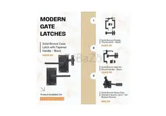 Modern Gate Latches in Solid Bronze – Strong & Elegant | DluxDekor