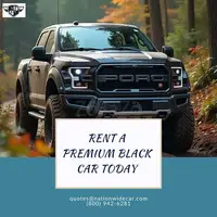 Rental Cars Black Truck