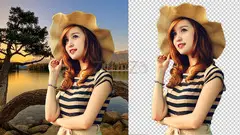 Photo background removal service