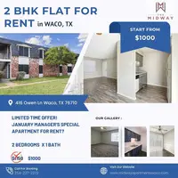 Modern 2 Bedroom Rental Flats in Waco, TX | Apply Today