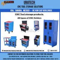 Uratech 40 Taper CNC Tower – CAT 40 Tool Cart & CNC Tool Holder Storage