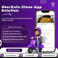 UberEats Clone Script – Launch Your Food Delivery Business with a White-Label Solution