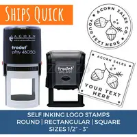 Custom Business Logo Stamp Personalized Thank You Stamp