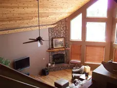 Knotty Pine Ceiling Installation by Woodworkers Shoppe Call Now USA
