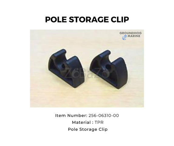 POLE STORAGE CLIP // Boat POLE STORAGE CLIP // Marine Hardware POLE STORAGE CLIP - 1/1