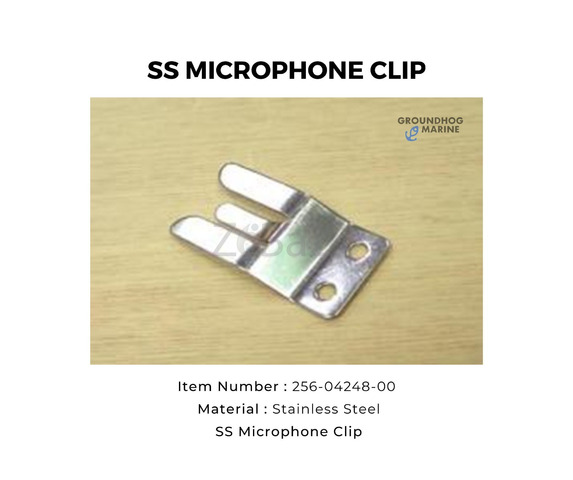 SS MICROPHONE CLIP // Boat SS MICROPHONE CLIP // Marine Hardware SS MICROPHONE CLIP - 1/1